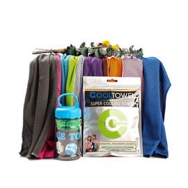 Cooling Towel, Cool Towel, Summer Towel, Cold Towel, Cooling Towel, Heatstroke Prevention, UV Protection, Neck Cooler, Super Cool Towel (Light Gray)