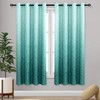 DWCN Ombre Blackout Curtains for Bedroom - Damask Patterned Thermal