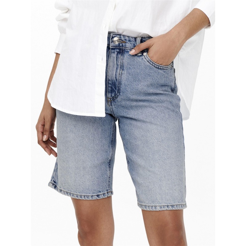 ONLY Women's Shorts, Light blue (light blue denim), M