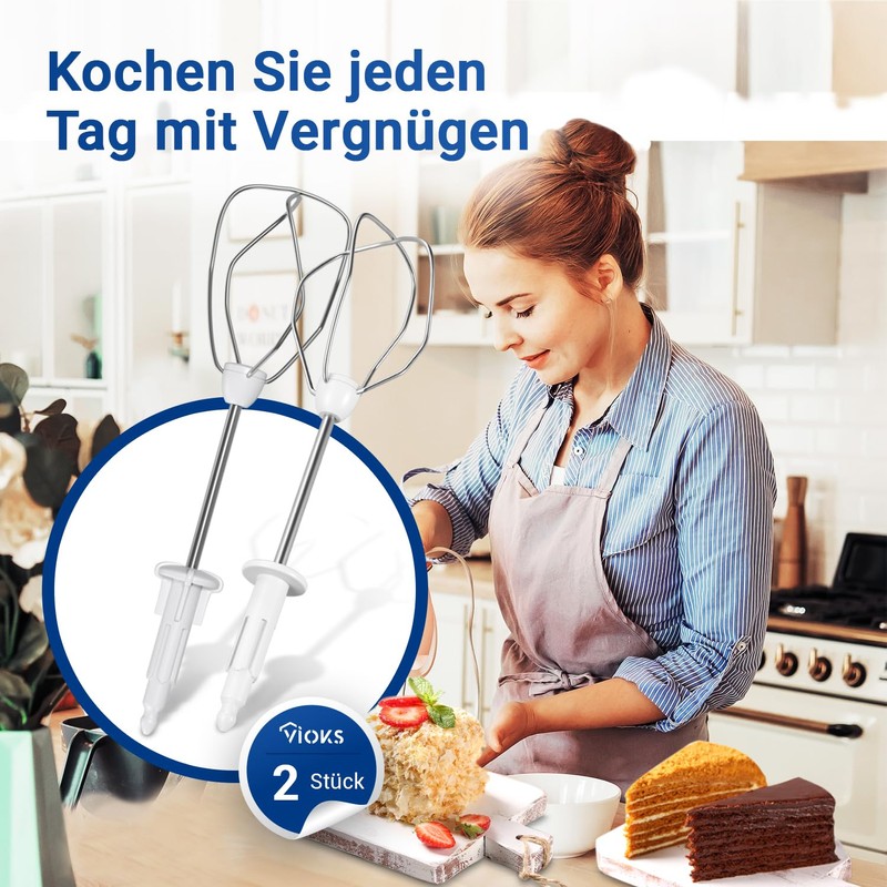 Whisk Replacement for Bosch 00659061 Turbo Brush Set Right Left