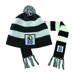 Collingwood Magpies AFL Footy Baby Infant Toddler Beanie Scarf Pack