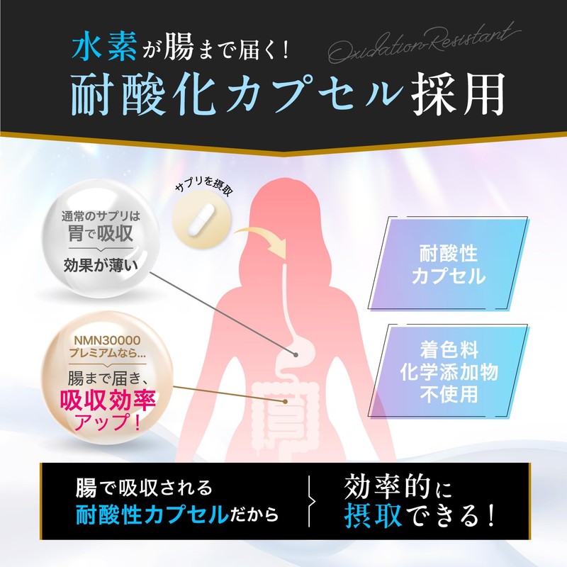 メディカルサプリ研究所 水素の力 48時間 持続型 高濃度 還元型水素 シリカ αリポ酸 ビタミンC ビタミンE