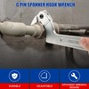 NYXOVA 9pcs Adjustable Pin Spanner Wrench Tool Set, C Pin