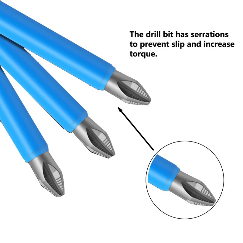 5 Pcs 150mm Screwdriver Bit Set, PH2 Impact Screwdriver Driver