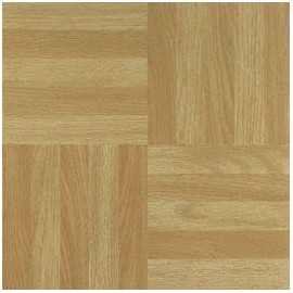Achim Importing Co, Inc. Nexus Four Finger Square Parquet 12 Inch x 12 Inch Self Adhesive Vinyl Floor Tile #204