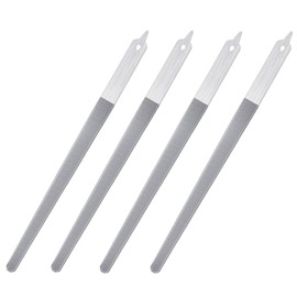 4 Pcs Diamond Deb Nail File Metal Nail File with Sharp Pointed Tip, Stainless Steel Nail Filer Metal Nail Files for Natural Nails Double Sided Manicure Pedicure Toenails Tools for Salon Home (Large)