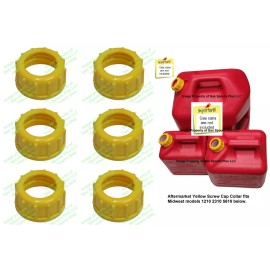 Aftermarket MIDWEST 6 (Six) Aftermarket Yellow MIDWEST "Screw Cap Collars" Heavy Duty 1210 2310 5610