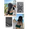 kanaelun Cap, Hat, One Size, Women's Star Pattern, Star Ponytail,