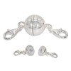 My Home Crystal - Ball Magnetic Clasp, Magnetic Clasp, 925