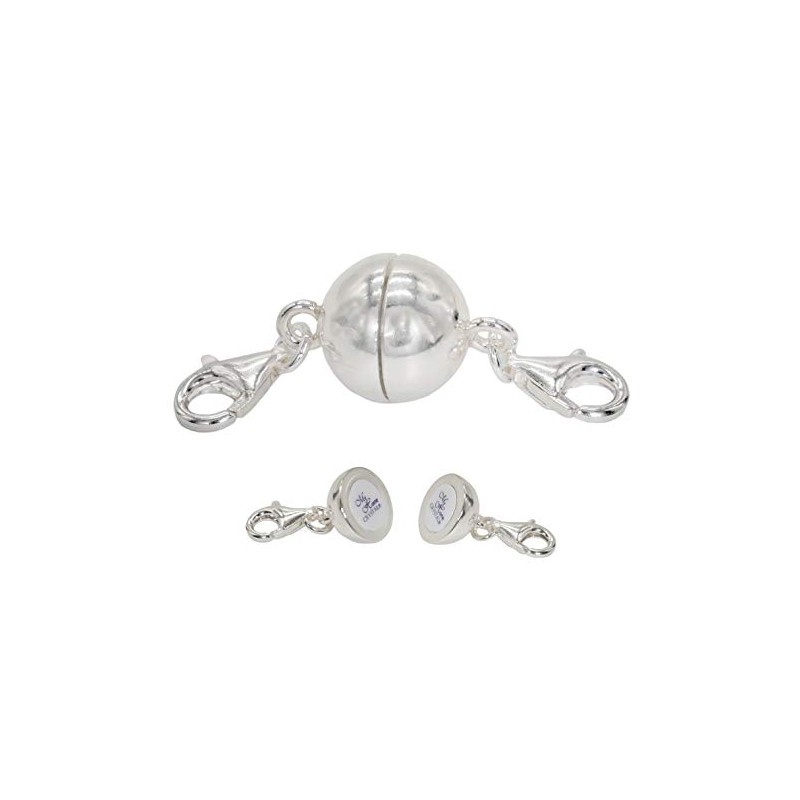 My Home Crystal - Ball Magnetic Clasp, Magnetic Clasp, 925