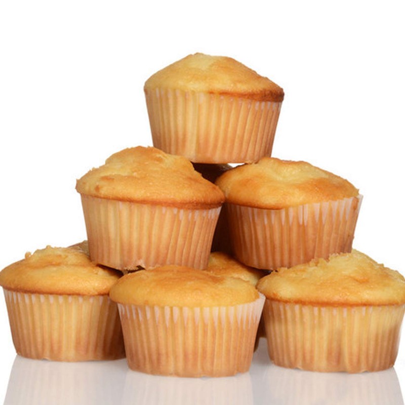 Caperci Standard Natural Cupcake Liners 500 Count, No Smell, Grease-Proof