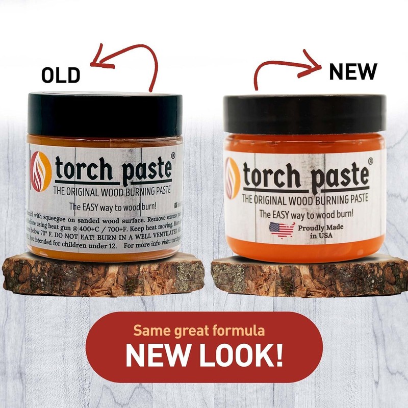 Torch Paste 3Oz Wood Burning Adhesive For Stencils Crafts And