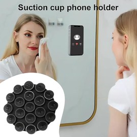 Generic Double Sided Suction Phone Mount | Removable & Reusable (White)