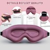 2 pieza Antifaz para dormir 3D para mujeres y hombreSuave