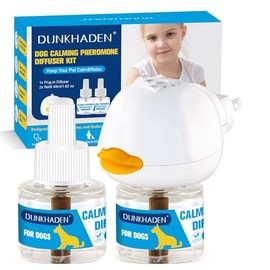 Difusor Calmante de Feromonas para Perros, Alivia la Ansiedad, Reduce los Ladridos, los Ataques y Combate el Estrés & 3 EN 1 Difusor Calmante para Per