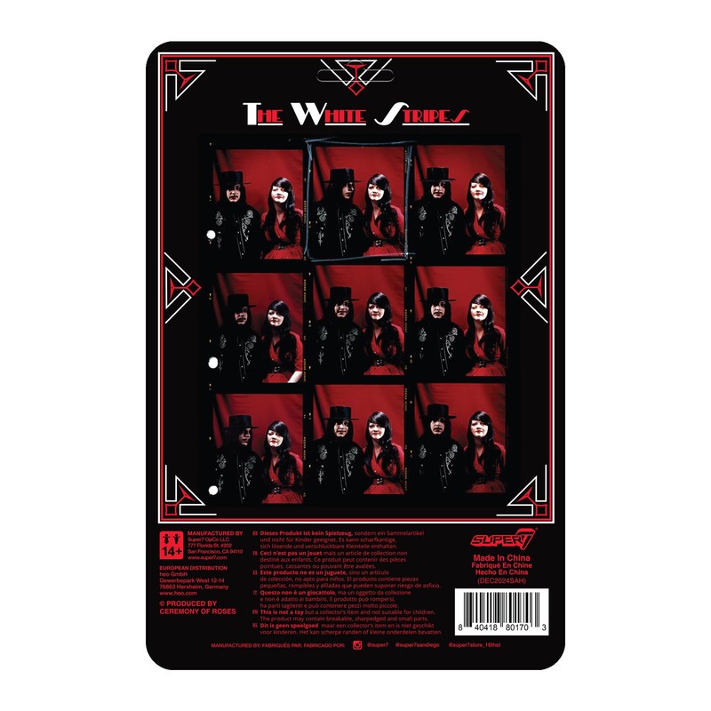 Super7 White Stripes Reaction Figures Wave 01 - The White