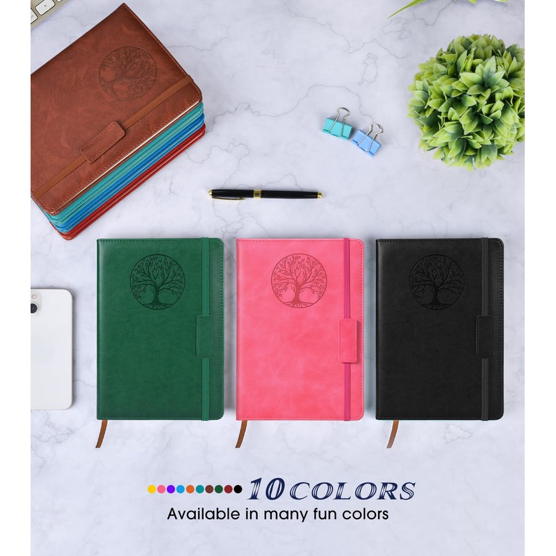 Biuwory Lined Journal Notebook for Women Men,256 Pages A5 Hardcover
