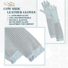 OZ ARMOUR Cow Hide Leather Gloves with Three-Layer Mesh Ventilation