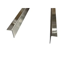 Brushed 304 Stainless Steel Countertop Edge Gap Filler Universal Angle Trim 1/2" x 1" (2 Pack) (21 in.)