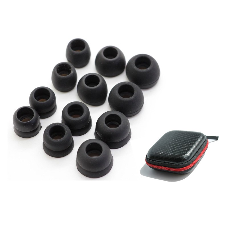 Zotech 12Pcs Replacement Earbuds Eartips Earbud Ear Tips Ear Buds
