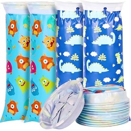 Pack of 20 Burp Bags with Ring, 700 ml Burp Bags, Car Poop Bags, Leak-Proof, Cheese Bags, for Nausea and Vomiting, Adults, Pregnant Women, Travel Sickness