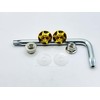 Kuroobaa Titanium Motorcycle License Plate Bolts Anti-theft Screws with Hex