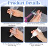 LLMSIX 113Pcs Rose Piping Tips with Pastry Bags & Icing