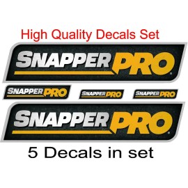 Snapper Pro commercial zero turn decal graphics sticker emblem logo set