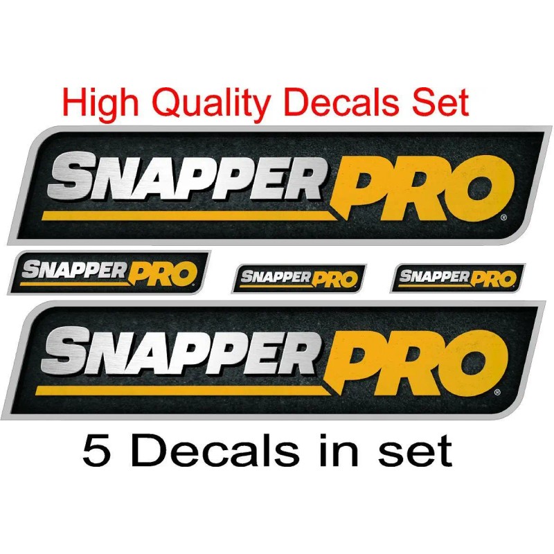 Snapper Pro commercial zero turn decal graphics sticker emblem logo