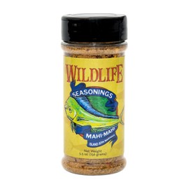 Wildlife Seasonings | Mahi-Mahi Island Jerk Marinade | Dry Rub | Jamaican Jerk | Chicken | Pork | Seafood | Beef | Vegetables | Wild Game | Premium Seasonings | 5.5 oz.