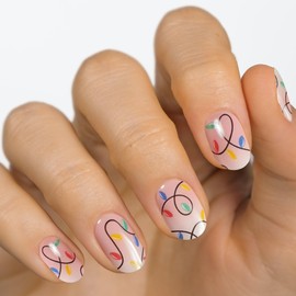 MOYOU LONDON Semi Cured Gel Nail Strips - Pack of 20 Nail Wraps for Salon Quality Manicure - Works with Any UV Nail Lamp - Easy to Apply, Trim & Remove Gel Nail Stickers