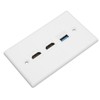 Bewinner HDMI USB 3.0 Wall Plate 2 Port HDMI Female