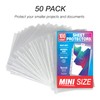 Samsill Mini Sheet Protectors 50 Pack, 5.5 x 8.5 Inch