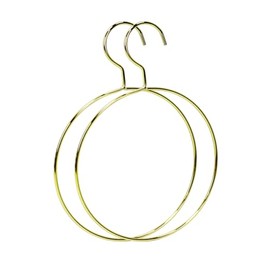 2Pcs Stainless Steel Ring Towel Holder,Towel Ring, Towel Rack,Hand Towel Holder, Half Round Towel Circular Holder [Round-Gold