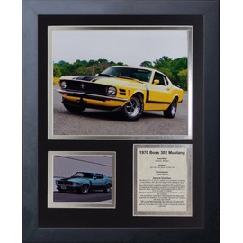 Legends Never Die 1970 Ford Mustang Boss 302 Framed Photo Collage, 11" x 14"