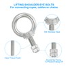PATIKIL Lifting Shoulder Eye Bolts, 2 Pack M10x40 Screw Bolt