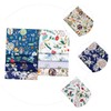 DECHOUS 8pcs Hawaii Printed Cotton Fabric Set for DIY Sewing