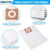 10 Pack VF3502 High Efficiency Dust Bags Replacement for RIDGID