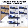 iCHKED Screwdriver Organizer Wall Mount, Screw Driver Holder,Metal Plier Rack