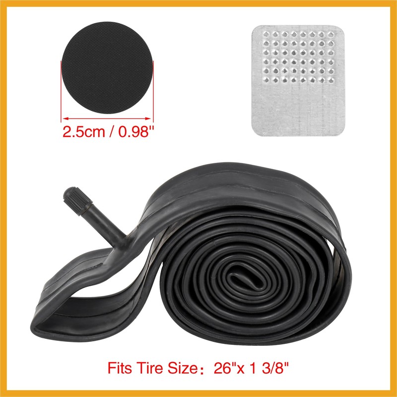 Partuto 26 Inch Bike Tube 26x1 3/8 American Type Valve