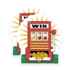 (2 Pack) Slot Machine Stickers - Fun Casino Theme -