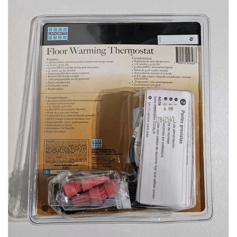 Laticrete 0800-0006-2 Floor Warming Thermostat Programmable 120V ☆ New /