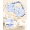 WELROG Double Layer 19 Momme Silk Sleep Cap with Silk