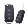 3-button car key repair kit, replacement housing with blank, car