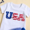 Ayalinggo Toddler 4th of July Outfit Girl Baby Kids Embroidery