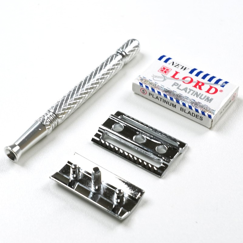 LORD Men's Double Edge Razor 3 Piece Double Edge Razor