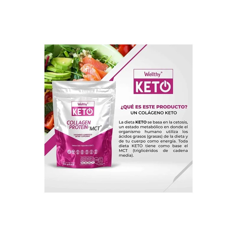 Collagen Protein Mct Keto De Wellthy 400g Se