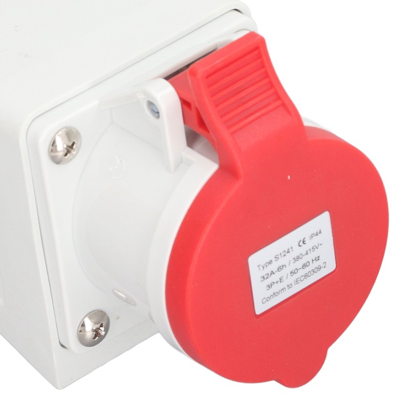 Industrial Connector Electrical 4 Pin 32A 3P+E IP44 Waterproof Dustproof
