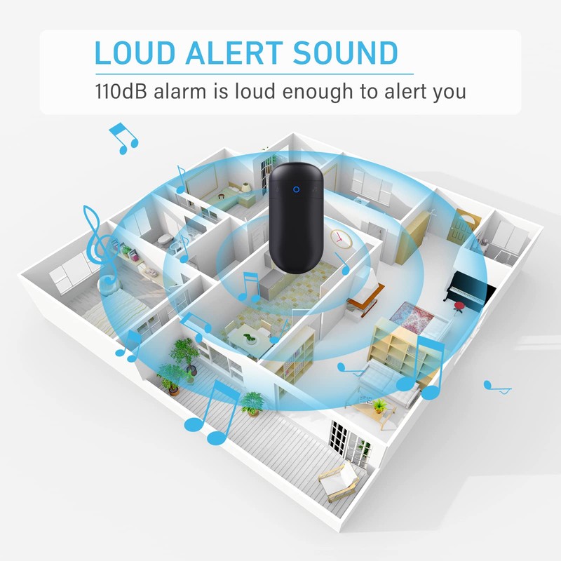 SECRUI Wireless Door Open Sensor Alarm Chime, 400ft Operating Range
