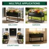 Small Raised Garden Bed with Legs Large Planters 2.45×1.35×0.66ft